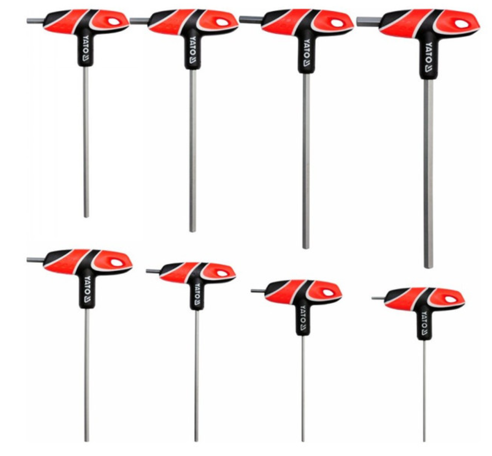 YATO Imbusz T-kulcs készlet 8 részes 2,5-10 mm S2 termék fő termékképe