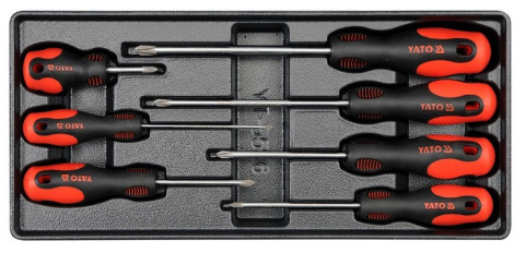 YATO Csavarhúzó készlet 7 részes CrMo PH (fiókbetét) termék fő termékképe