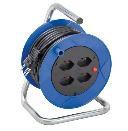 Brennenstuhl Hosszabbítókábel-dob Compact ST PVC 15m 4x CH J típusú (T13) aljzat - CH J típusú (T12) dugó termék fő termékképe