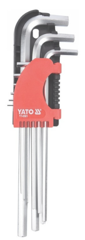 YATO Hosszú imbuszkulcs készlet 9 részes 1,5-10 mm CrV termék fő termékképe
