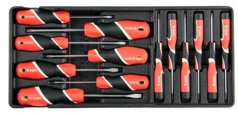 YATO Pipakulcs készlet 10 részes 7-19 mm CrV (fiókbetét) termék fő termékképe