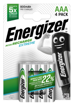 Energizer Akkumulátor Extreme Mikro 800mAh AAA 4db / csomag termék fő termékképe