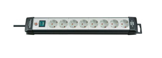 Brennenstuhl Elosztó Premium-Line 8x DE F típusú (CEE 7/3) aljzat - DE F típusú (CEE 7/4) dugó Világosszürke 5m termék fő termékképe