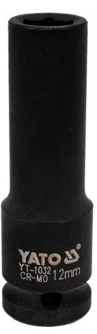 YATO Gépi hosszú dugókulcs 1/2" 12 mm CrMo termék fő termékképe