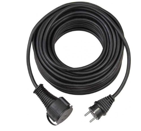 Brennenstuhl Kültéri hosszabbítókábel IP44 Gumi DE F típusú (CEE 7/4) dugó - DE F típusú (CEE 7/3) aljzat 25m Fekete termék fő termékképe
