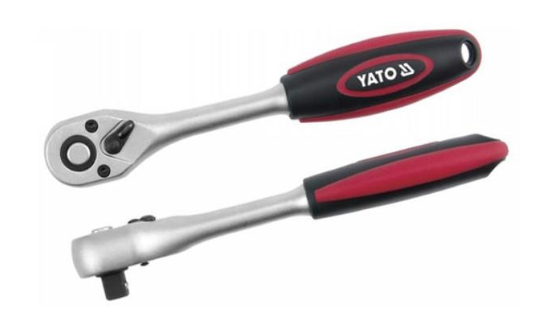 YATO Racsnis hajtószár 3/8" 197 mm 72T egyenes szár CrV termék fő termékképe