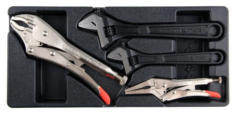 YATO Állítható villáskulcs és fogó készlet 4 részes (fiókbetét) termék fő termékképe