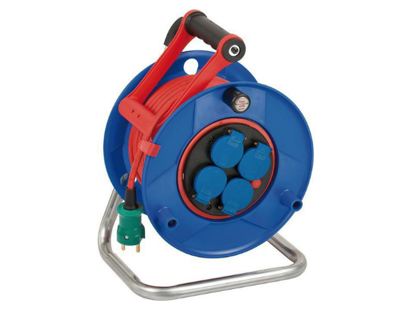 Brennenstuhl Hosszabbítókábel-dob Garant IP44 PVC 25m 4x K típusú aljzat, Dánia - DK K típusú dugó termék fő termékképe