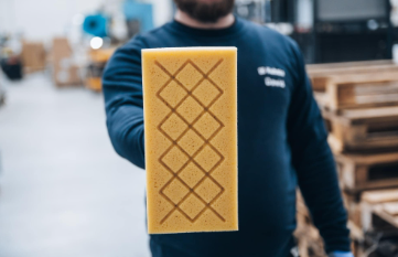 KUBALA Műanyag simító 140x280 mm, hidrofil "X" vágott szivaccsal termék fő termékképe