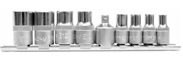 YATO Dugókulcs készlet 9 részes külső Torx 1/4", 3/8" CrV termék fő termékképe