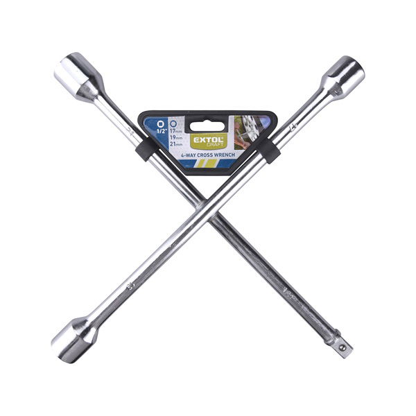 EXTOL keresztkulcs, edzett; 17×19×21×1/2" termék fő termékképe