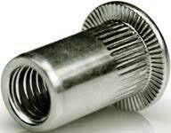 Szegecsanya, süllyesztett fejű, kerek, rovátkolt, nyitott, acél M6x14/9 (0.5-3.0) termék fő termékképe
