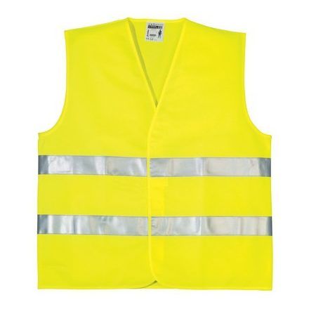 FLUO Jólláthatósági mellény 2 keresztcsík sárga XXL (56/58) termék fő termékképe