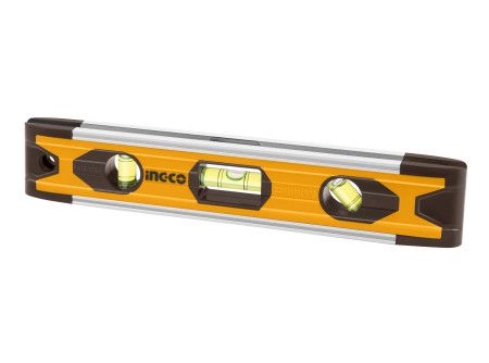 INGCO Mini vízmérték 225mm 3 libella mágneses termék fő termékképe
