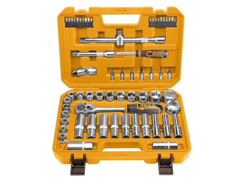 INGCO Dugókulcs készlet 62 részes 1/2" 10-32 mm CrV termék fő termékképe