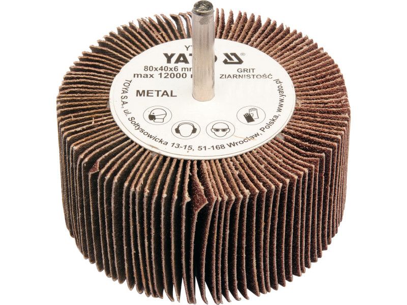 YATO  Csapos Legyezőcsiszoló P80 80x40x6 mm termék fő termékképe