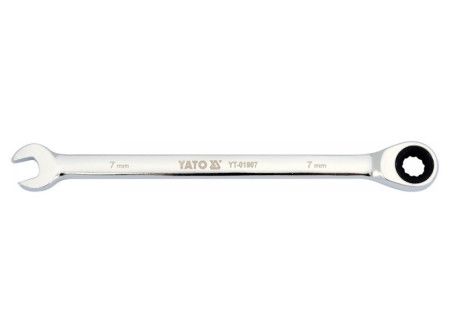 YATO Racsnis csillag-villáskulcs 7 mm / 130 mm 72T CrV termék fő termékképe