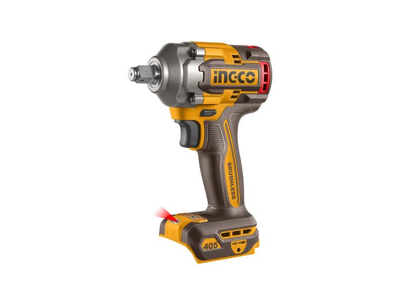 INGCO Akkus ütvecsavarozó 1/2" 405 Nm szénkefe nélküli 20 V (2 x 2,0 Ah akku + töltő) termék fő termékképe