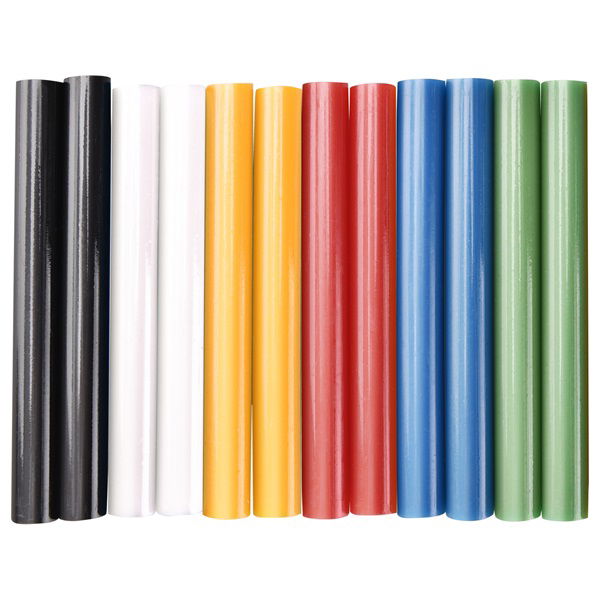 EXTOL ragasztóstift klt., többszínű; 12db, 100×11mm, bliszteren termék fő termékképe