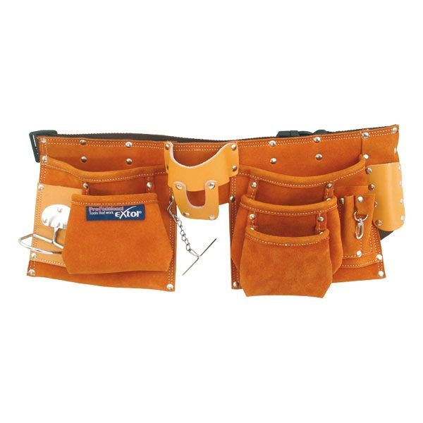EXTOL szerszámtartó övvel 9 zsebes hasított bőr termék fő termékképe