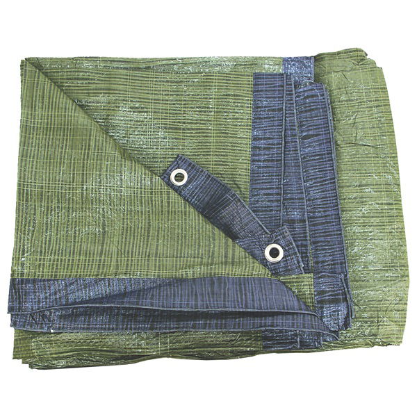 Takaróponyva, vízálló, de nem UV álló; 6×8m névleges méret, valós méret: 5,9×7,85 m, PE, STANDARD, lefűző lyukak termék fő termékképe