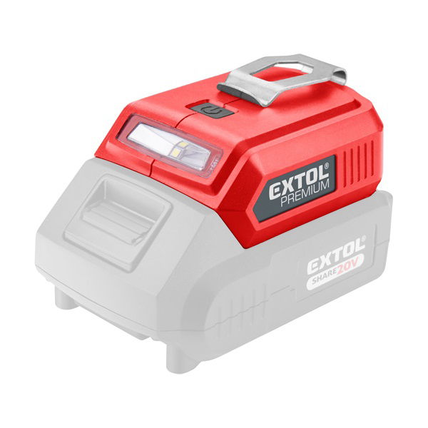 EXTOL Töltő adapter USB eszközökhöz, Share20V / USB, 20V termék fő termékképe