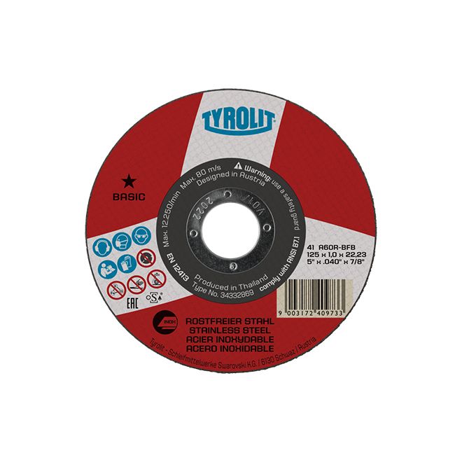 Tyrolit vágókorong Basic 125 x 1 mm termék fő termékképe