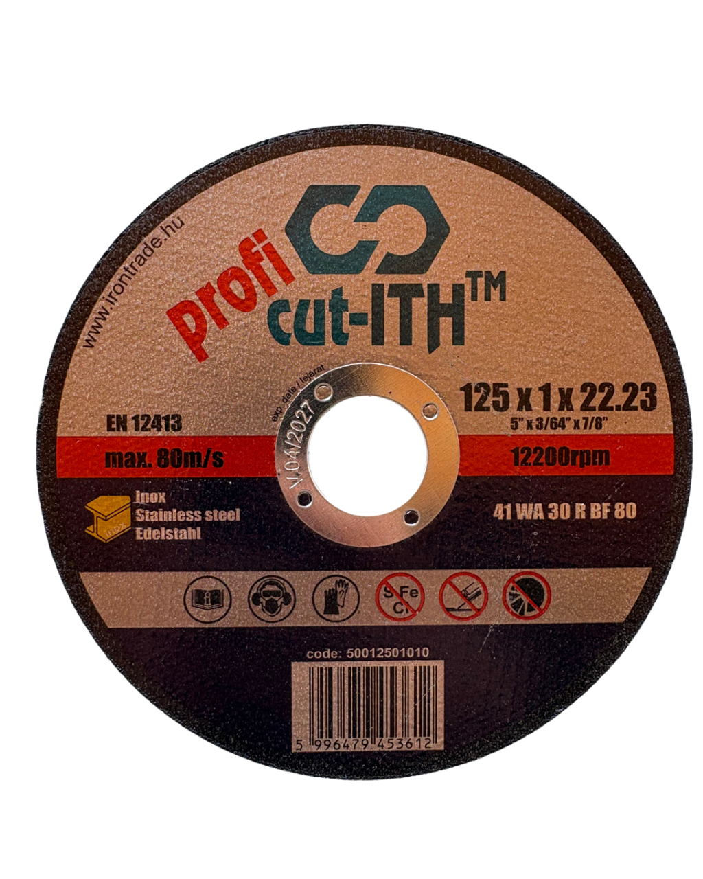 ITH Cut Ith Profi vágókorong 125x1mm Inox termék fő termékképe