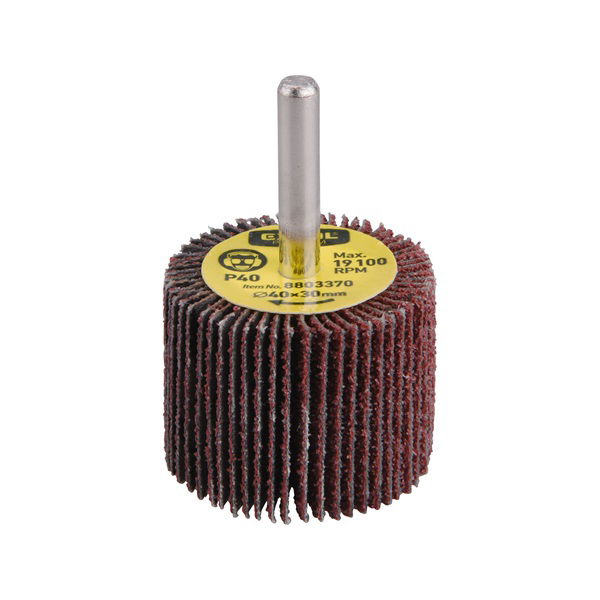 EXTOL Lamellás csiszoló, csapos, 6 mm befogás, Alu-Oxid, 40×30mm; P100, max.: 19.100 ford./perc termék fő termékképe