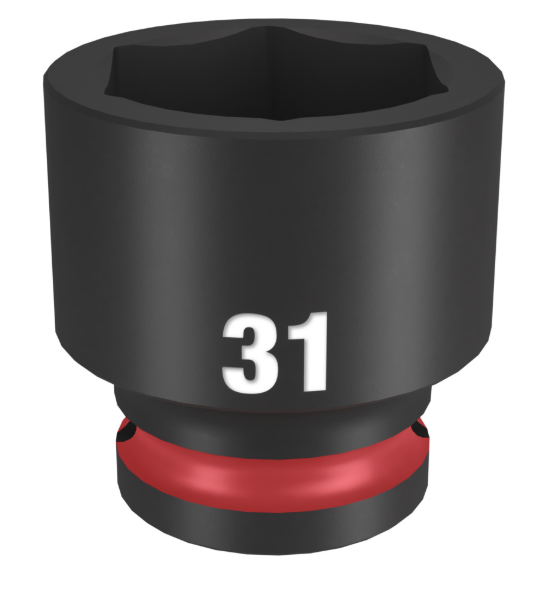 Milwaukee Shockwave Impact Duty™ 1/2"-os gépi dugókulcs fej, rövid, 6-lapú, 31 mm termék fő termékképe
