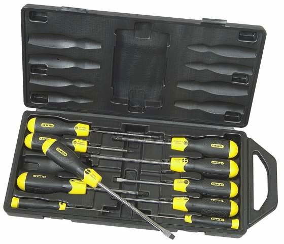Stanley 2-65-014 CushionGrip™ csavarhúzó készlet, 10 részes termék fő termékképe