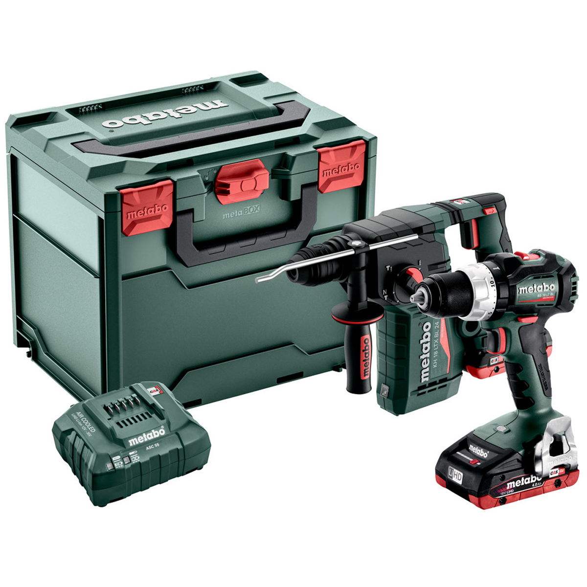 METABO COMBO SET 2.3.6 18 V akkumulátoros gépcsomag (2 x 4.0 Ah LiHD akkuval, metaBOX kofferben) termék fő termékképe