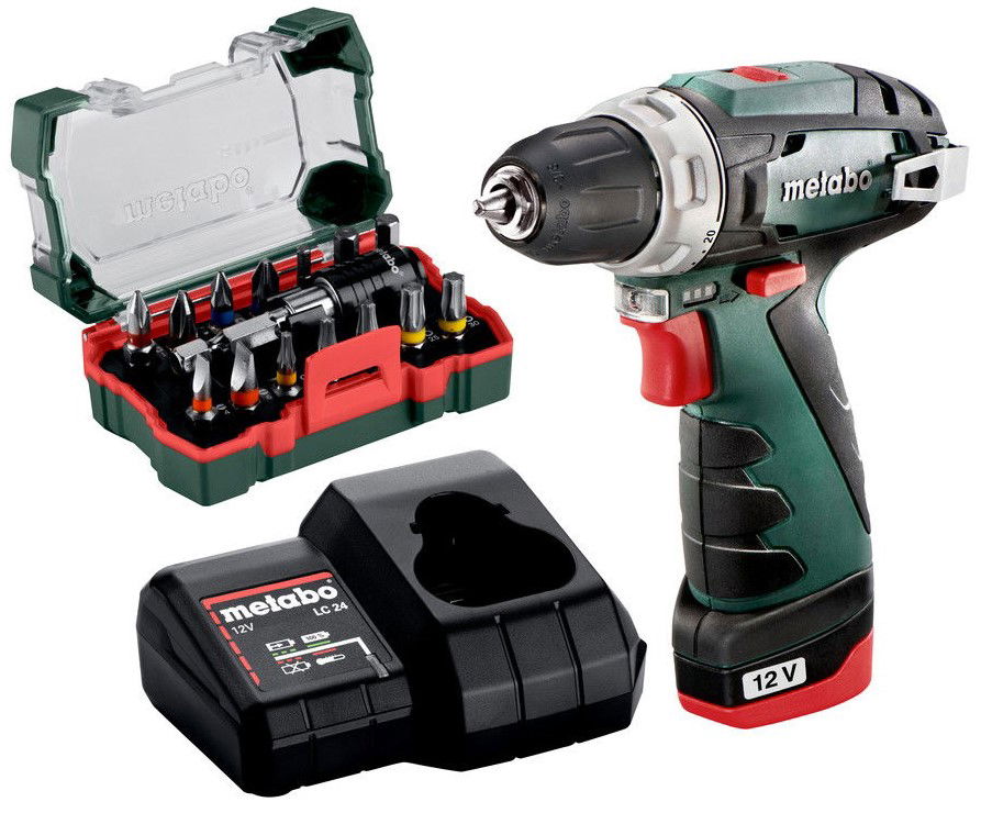 METABO POWERMAXX BS BASIC SET akkumulátoros fúró-csavarozó (1 x 2.0 Ah Li-Power akkuval, kartonban) termék fő termékképe
