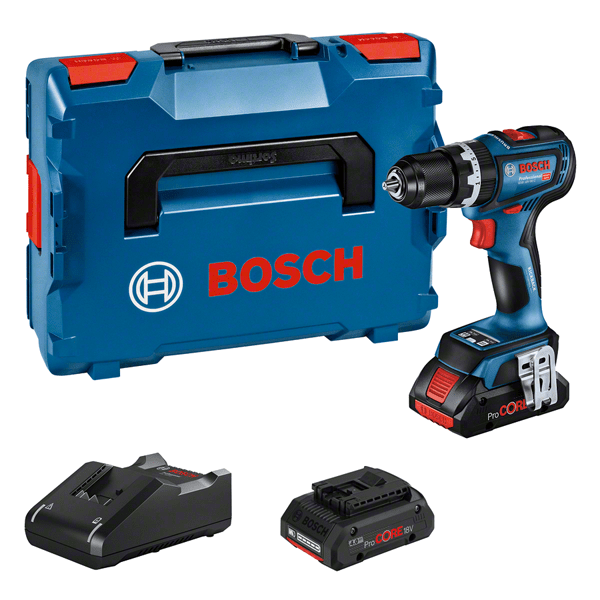 Bosch GSB 18V-90 C akkus ütvefúró-csavarozó (2 x 4.0 Ah ProCORE Li-ion akkuval, L-BOXX-ban) termék fő termékképe