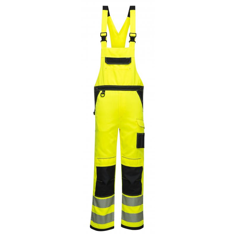 Portwest PW344 - PW3 Hi-Vis kantáros nadrág, sárga/fekete termék fő termékképe