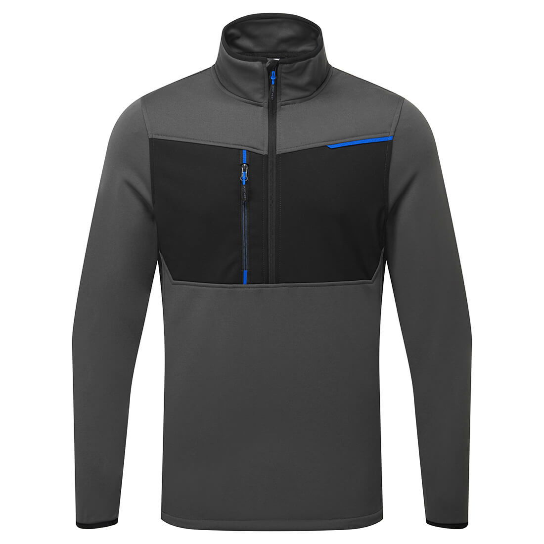 Portwest T755 - WX3 félzippzáras polár felső, mole szürke termék fő termékképe