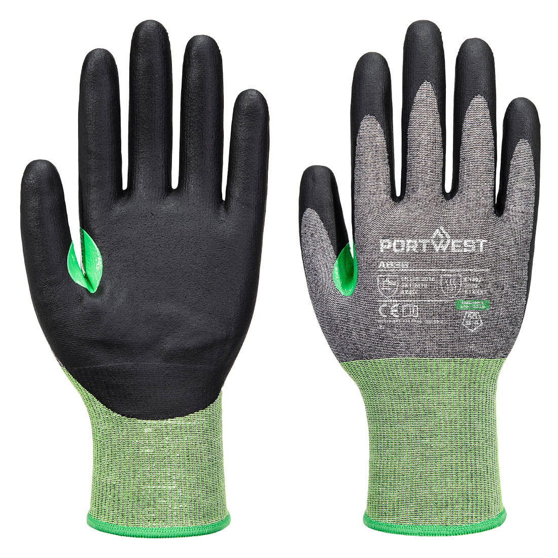 Portwest A636 - CS C18 Nitrile vágásbiztos kesztyű, szürke/fekete termék fő termékképe